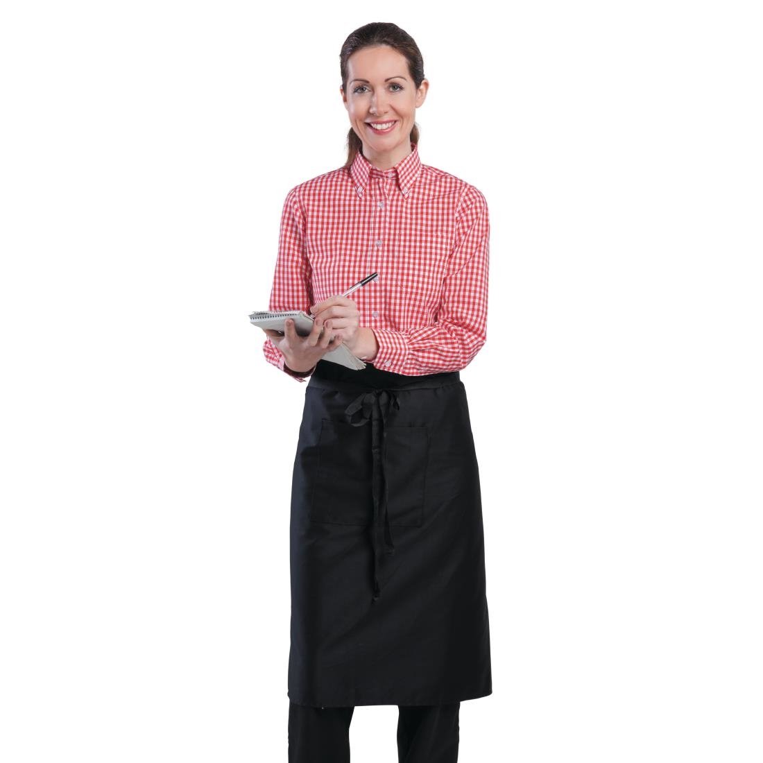 Chef Works Womens Gingham Shirt Red XL - B216-XL  Chef Works   