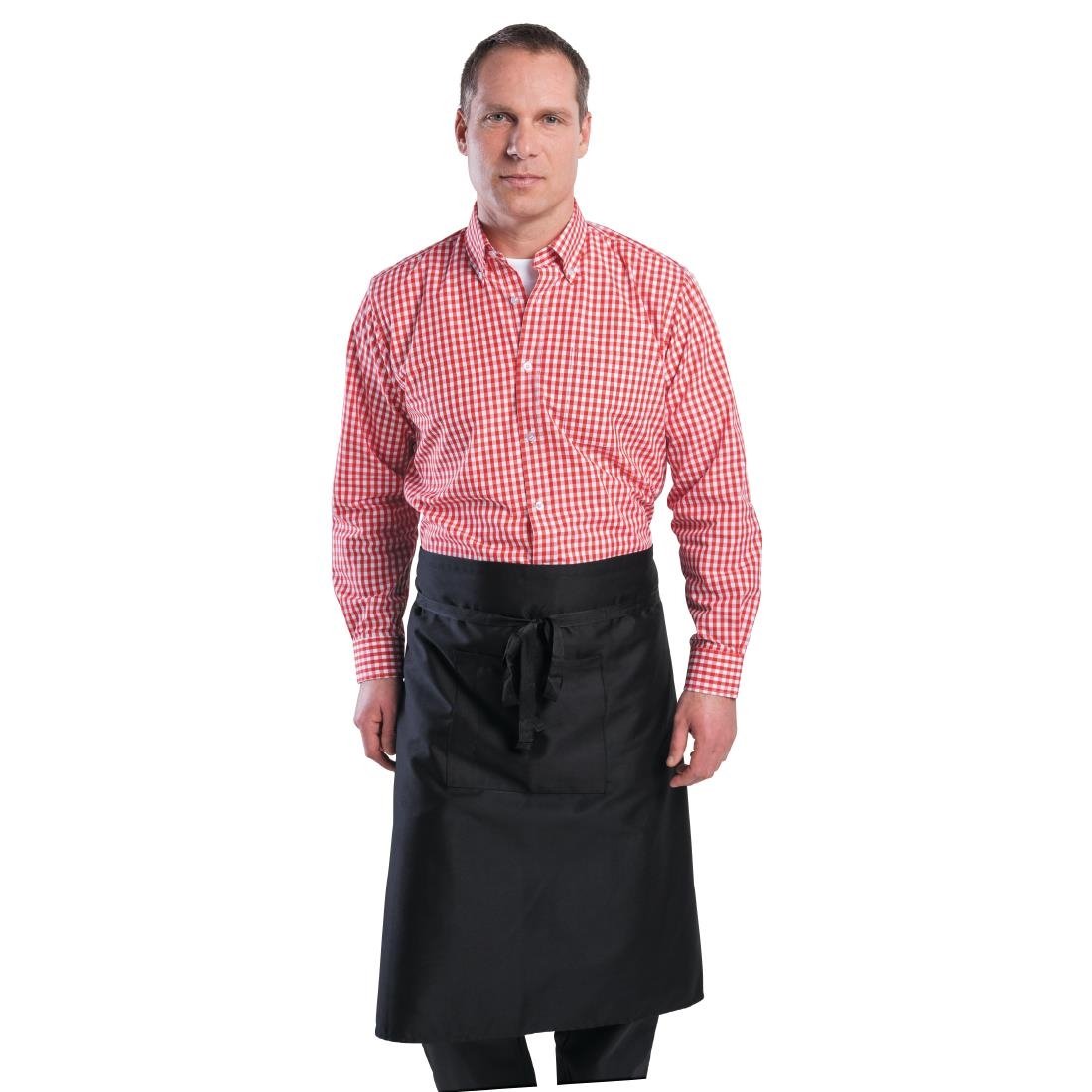 Chef Works Mens Gingham Shirt Red S - B218-S Uniform Shirts Chef Works