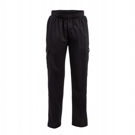 Chef Works Unisex Classic Fit Cargo Chefs Trousers Black 2XL - B222-XXL Chef Works Chef Trousers Chef Works   