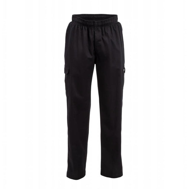 Chef Works Unisex Classic Fit Cargo Chefs Trousers Black 2XL - B222-XXL Chef Works Chef Trousers Chef Works   