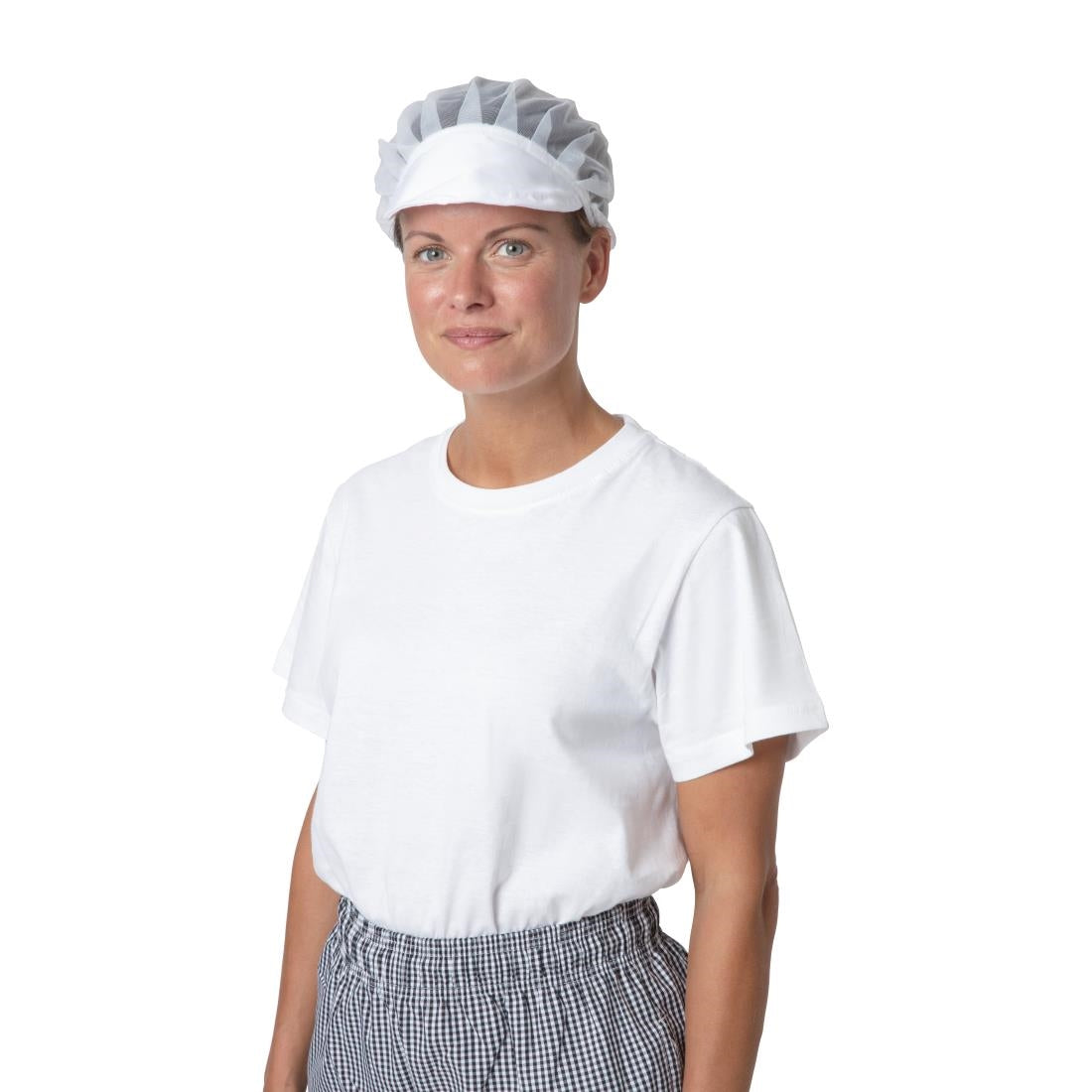 Whites Net Peaked Hat White - B226 Catering Hats Whites Chefs Clothing   