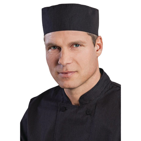 Chef Works Cool Vent Pinstripe Beanie Hat - B228 Chef Beanies & Skull Caps Chef Works   