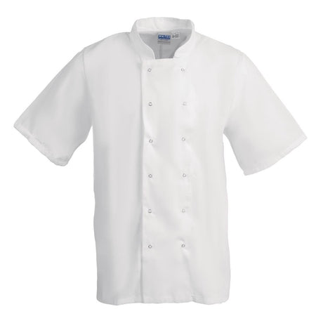 Whites Boston Unisex Short Sleeve Chefs Jacket White 2XL - B250-XXL Whites Chef Jackets and Tunics Whites Chefs Clothing   