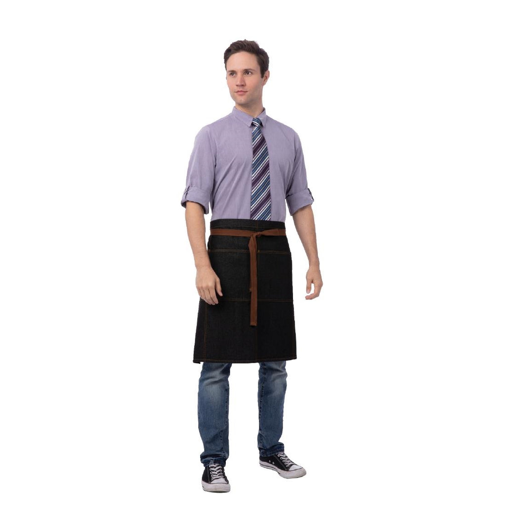 Chef Works Urban Memphis Bistro Apron Black - B344 Aprons Chef Works Urban