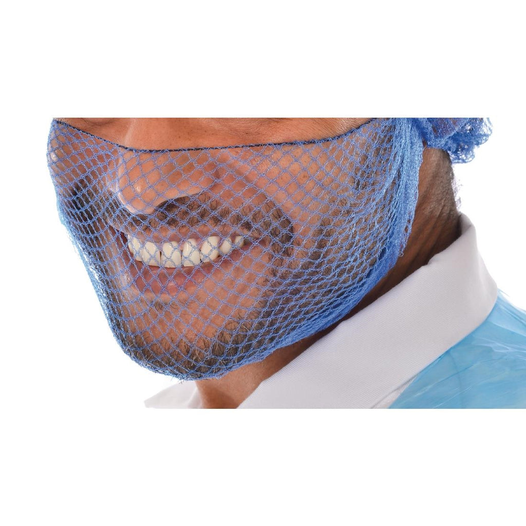 Lion Haircare Beard Snoods Light Blue (Pack of 50) - B470 Catering Hats Lion Haircare   