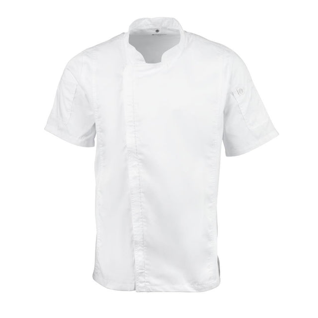 Chef Works Springfield Zipper Mens Chefs Jacket White XL - B471-XL Chef Works Chefs Jackets Chef Works Urban   