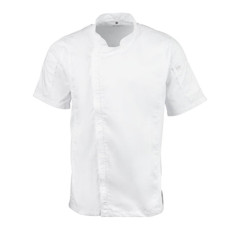 Chef Works Springfield Zipper Mens Chefs Jacket White M - B471-M Chef Works Chefs Jackets Chef Works Urban   