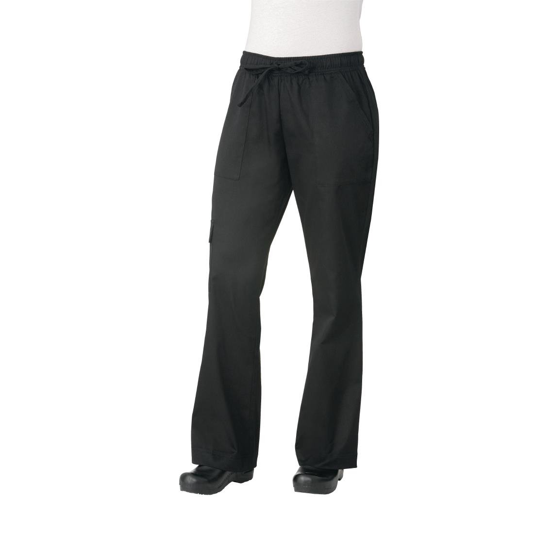 Chef Works Womens Cargo Chefs Trousers Black S - B630-S Chef Works Chef Trousers Chef Works   