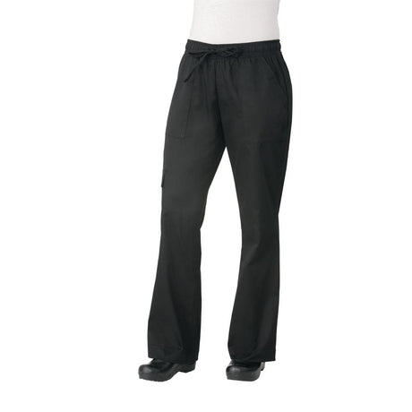 Chef Works Womens Cargo Chefs Trousers Black S - B630-S Chef Works Chef Trousers Chef Works   