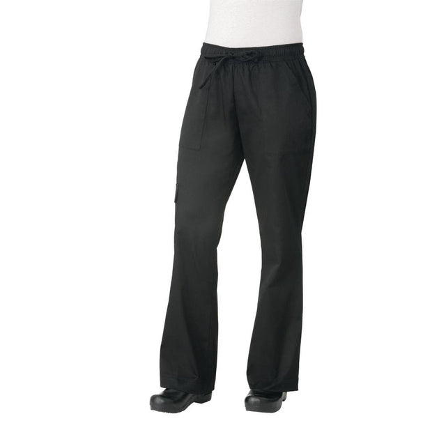 Chef Works Womens Cargo Chefs Trousers Black S - B630-S Chef Works Chef Trousers Chef Works   