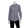 Chef Works Womens Dress Shirt Dark Navy Gingham L - B877-L  Chef Works   
