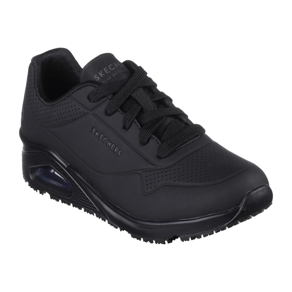 Skechers Work Womens Uno Slip Resistant Trainers Black 36 - BA004-3 Skechers Shoes Skechers   