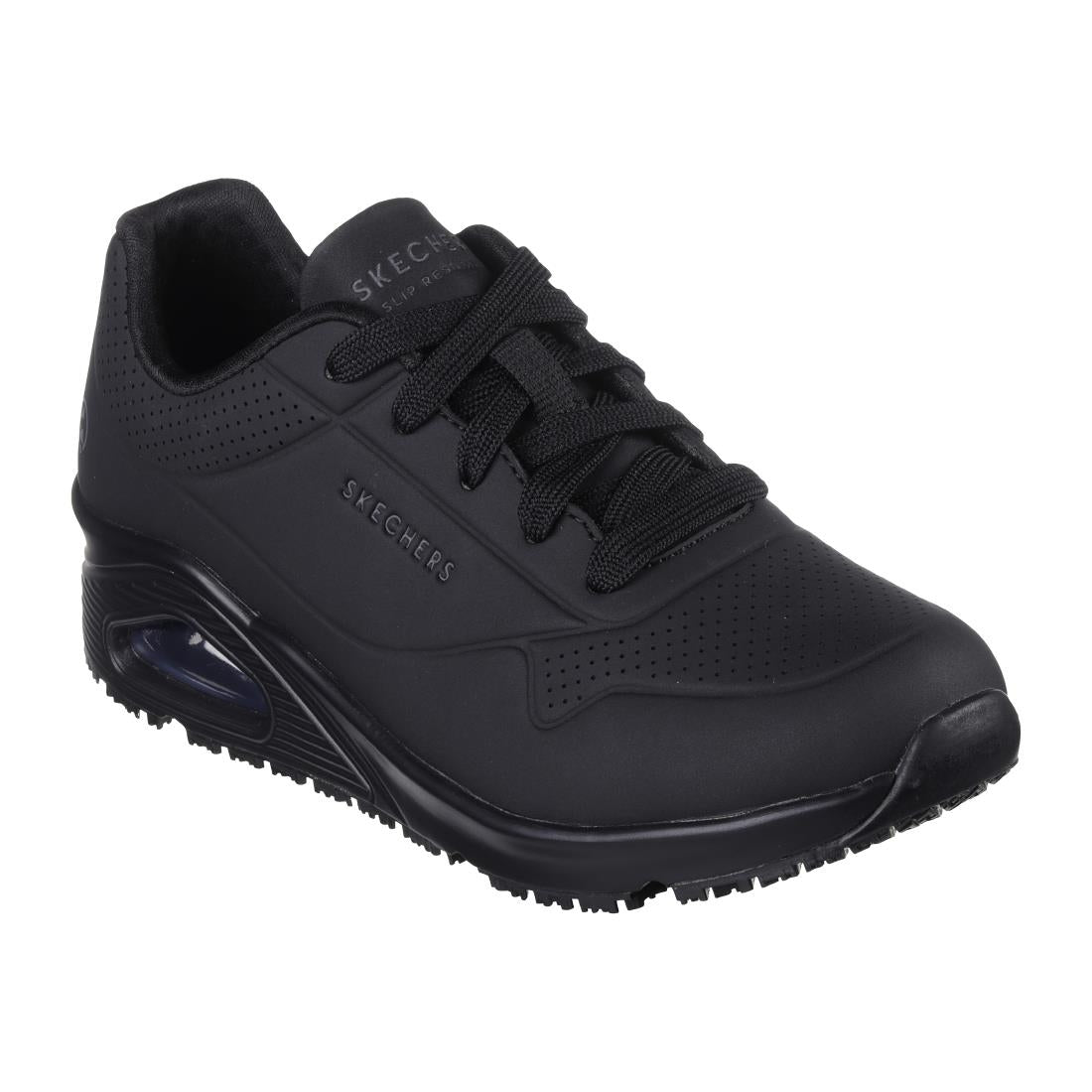 Skechers Work Womens Uno Slip Resistant Trainers Black 36 - BA004-3 Skechers Shoes Skechers   
