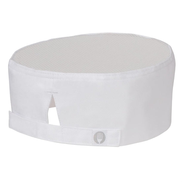 Chef Works Recycled Cool Vent Beanie White - BA044 Chef Beanies & Skull Caps Chef Works   