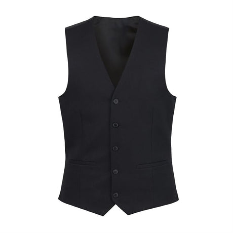 Brook Taverner Mens Mercury Black Waistcoat Medium - BA053-M  Brook Taverner   