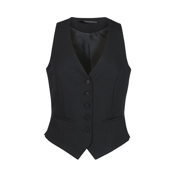Brook Taverner Ladies Luna Black Waistcoat XXL - BA057-XXL  Brook Taverner   