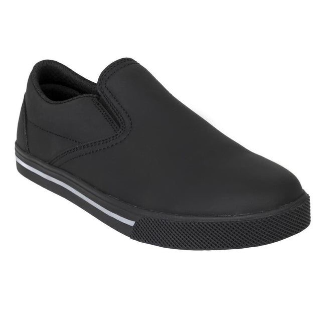 Slipbuster Microfibre Slip-on Shoe Matte Black 45 - BA062-45 Slipbuster Shoes Slipbuster Footwear   