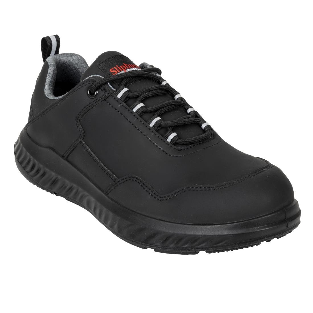 Slipbuster Microfibre Safety Trainer Matte Black 39 - BA064-39 Slipbuster Shoes Slipbuster Footwear   