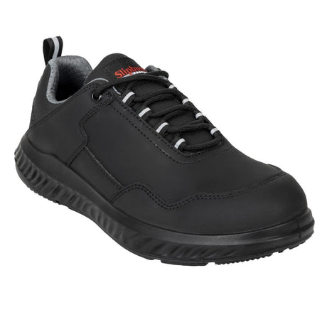 Slipbuster Microfibre Safety Trainer Matte Black 42 - BA064-42 Slipbuster Shoes Slipbuster Footwear   
