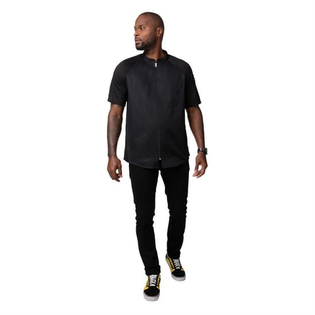 Chef Works Arcadia Sustainable Chef Jacket Black M - BA074-M Chef Works Chefs Jackets Chef Works   