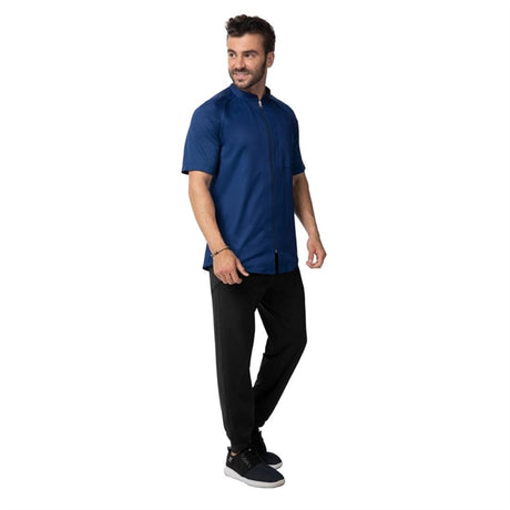 Chef Works Arcadia Sustainable Chef Jacket Ocean Blue 2XL - BA077-2XL Chef Works Chefs Jackets Chef Works   