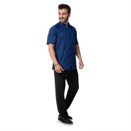 Chef Works Arcadia Sustainable Chef Jacket Ocean Blue S - BA077-S Chef Works Chefs Jackets Chef Works   