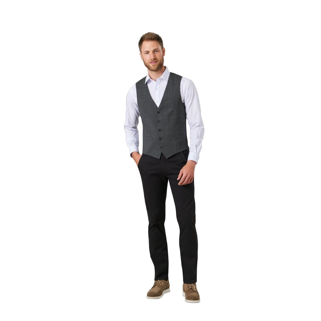 Brook Taverner Mens Miami Slim Fit Chinos Black 28" - BA081-28 Uniform Trousers Brook Taverner