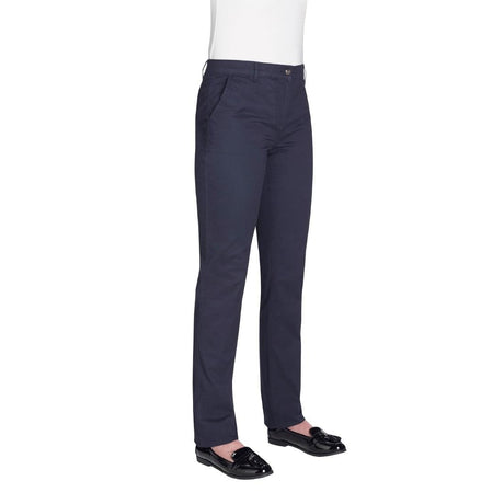 Brook Taverner Womens Houston Slim Leg Chinos Navy Size 14 - BA082-14 Uniform Trousers Brook Taverner