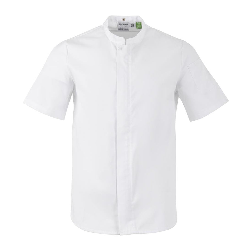Southside Harlem Chefs Jacket White Short Sleeve Mesh Size XL - BA116-XL  Southside   