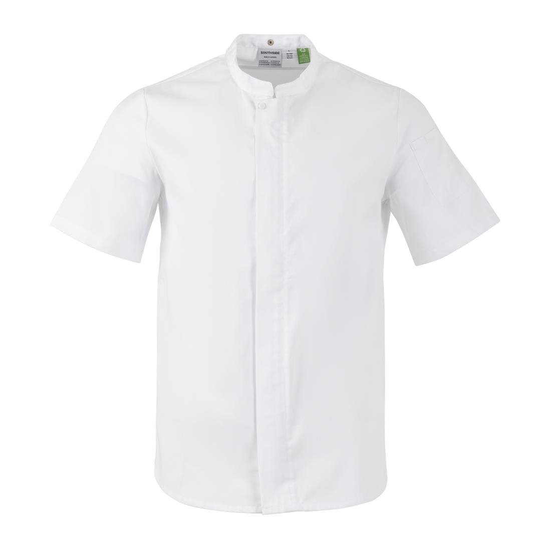 Southside Harlem Chefs Jacket White Short Sleeve Mesh Size XL - BA116-XL  Southside   