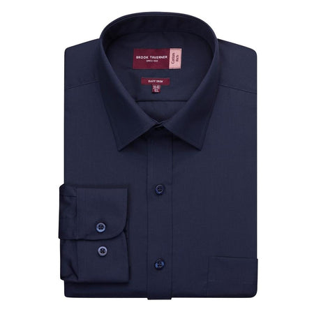 Brook Taverner Mens Long Sleeve Rapino Shirt Navy 15 1/2" - BA148-15 Dress Shirts Brook Taverner   