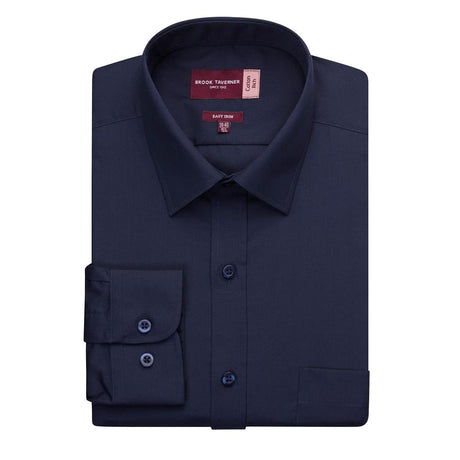Brook Taverner Mens Long Sleeve Rapino Shirt Navy 16" - BA148-16 Dress Shirts Brook Taverner   
