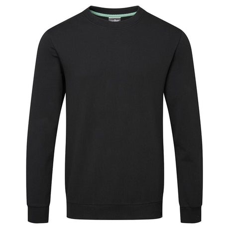 Portwest Black Organic Cotton Recyclable Sweatshirt Size L - BA180-L  Portwest   