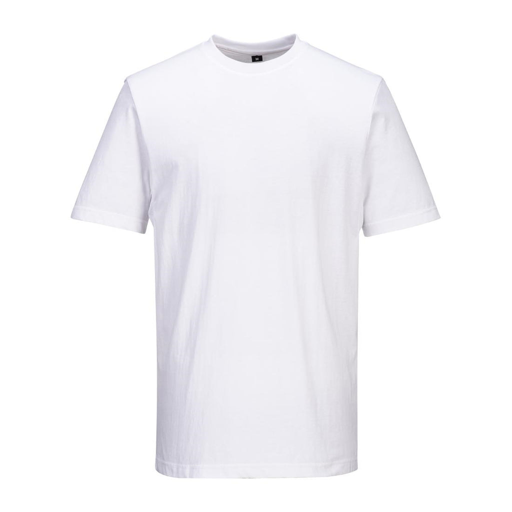 Portwest Chef T-Shirt Mesh White Size L - BA189-L T-Shirts Portwest   