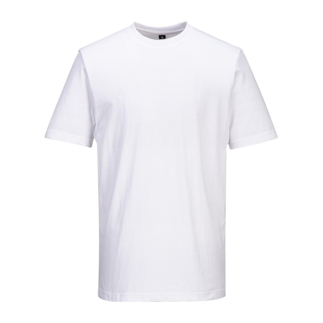 Portwest Chef T-Shirt Mesh White Size M - BA189-M T-Shirts Portwest   