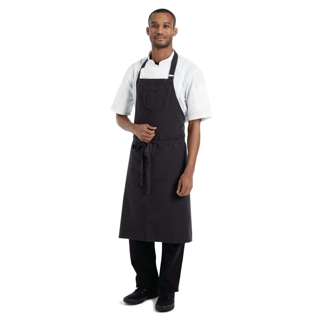 Chef Works Urban Rockford Canvas Wide Bib Apron Steel Grey - BB012 Aprons Chef Works Urban