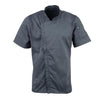 Chef Works Unisex Springfield Lightweight Short Sleeve Zipper Coat Ink Blue Size M - BB267-M Chef Works Chefs Jackets Chef Works Urban   
