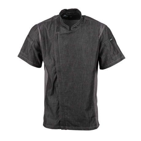 Chef Works Urban Delancey Short Sleeve Denim Chefs Jacket Size M - BB270-M Chef Works Chefs Jackets Chef Works Urban   