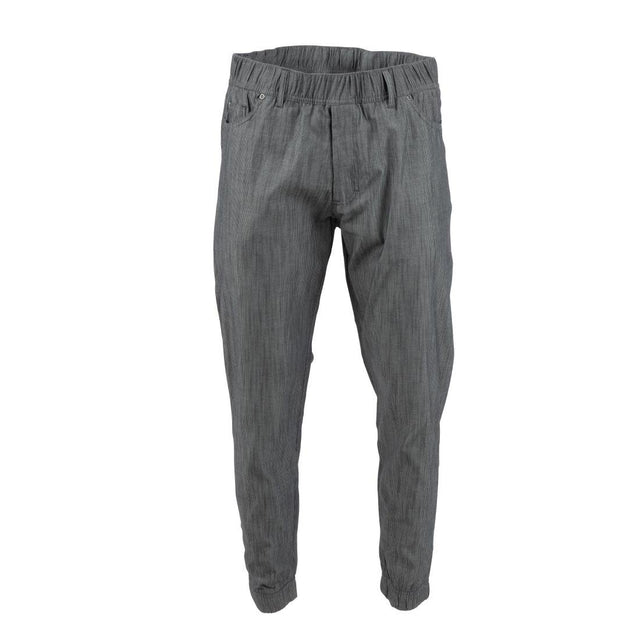 Chef Works Urban Jogger 257 Black and White Fine Stripe Size M - BB300-M Chef Works Chef Trousers Chef Works Urban   