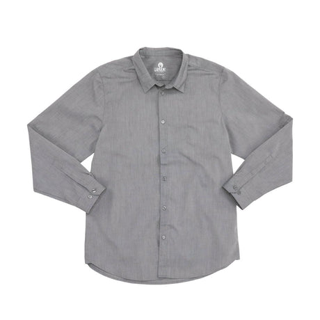 Chef Works Urban Modern Chambray Shirt Grey Size XL - BB336-XL Uniform Shirts Chef Works Urban