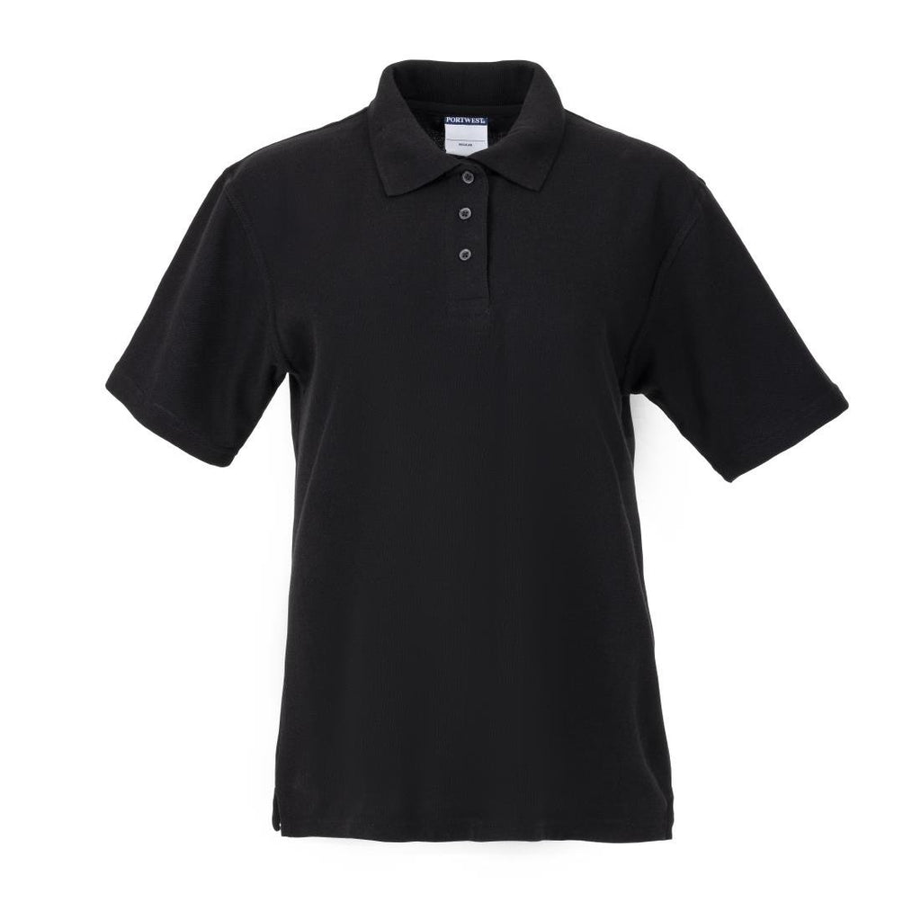 Ladies Polo Shirt Black S - BB474-S Polo Shirts Portwest   