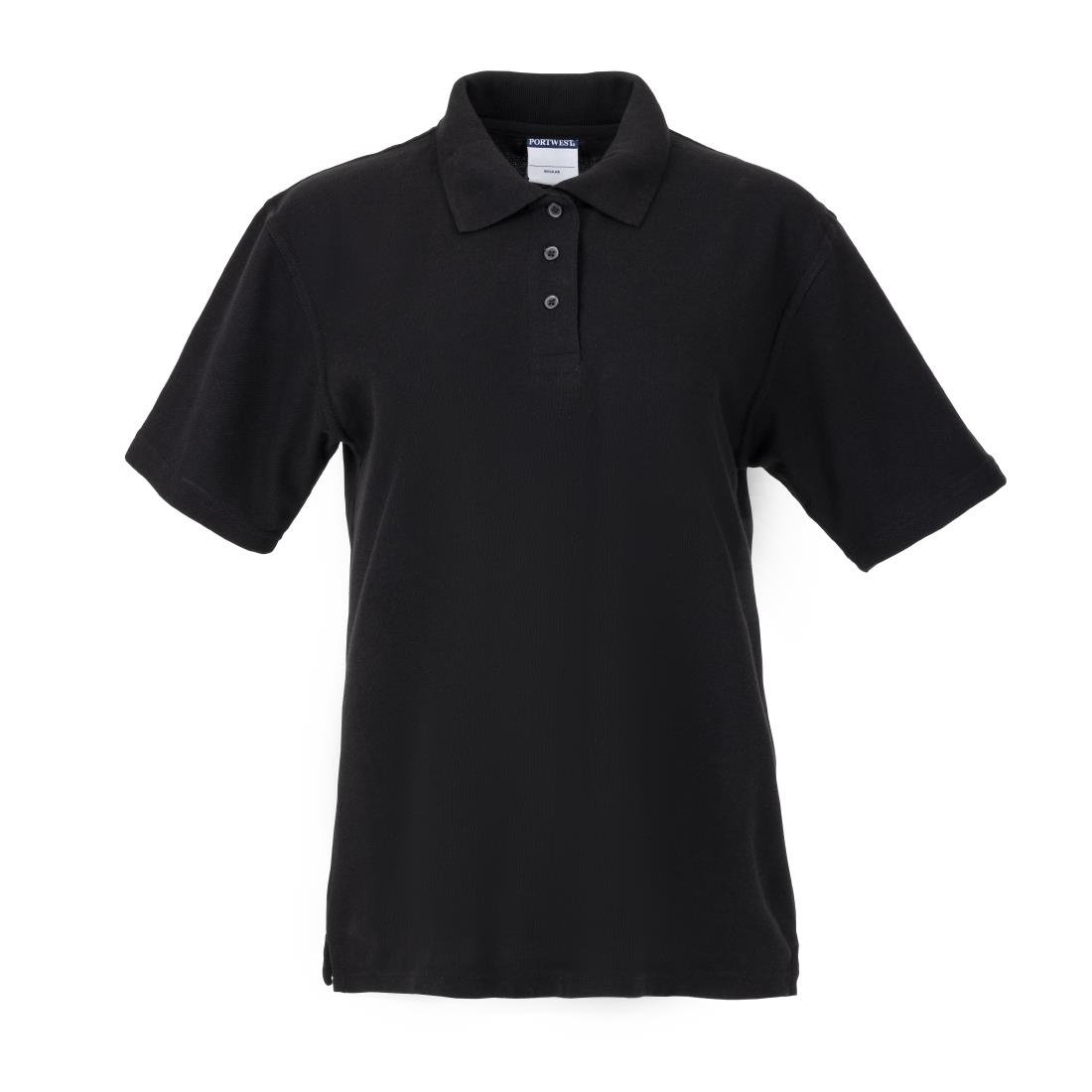Ladies Polo Shirt Black S - BB474-S Polo Shirts Portwest   