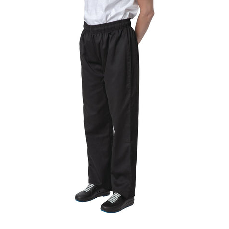 Nisbets Essentials Chef Trousers Black L - BB477-L All Chefs Trousers Nisbets Essentials   