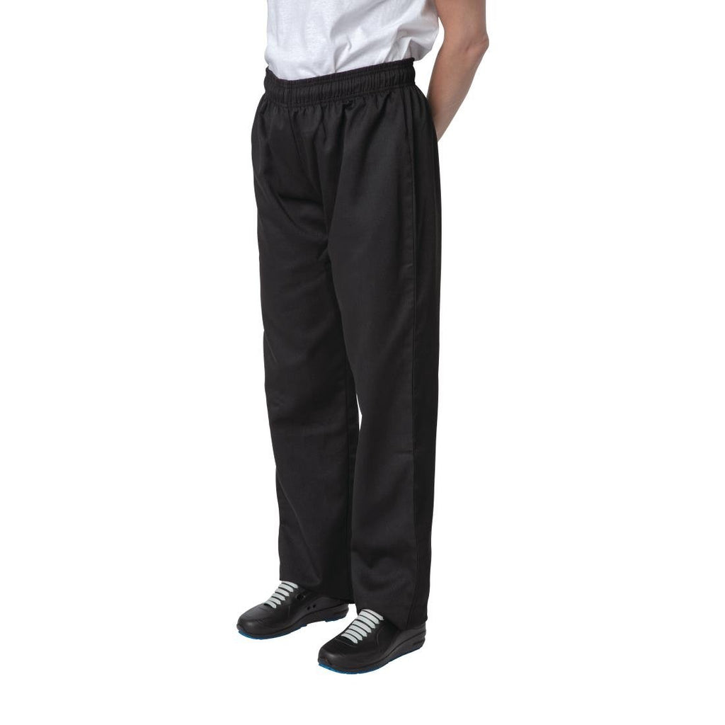 Nisbets Essentials Chef Trousers Black S - BB477-S All Chefs Trousers Nisbets Essentials   