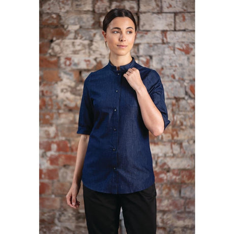 Southside NY Queens Womens Denim Lightweight Chefs Shirt Size XS - BA003-XS  Southside   