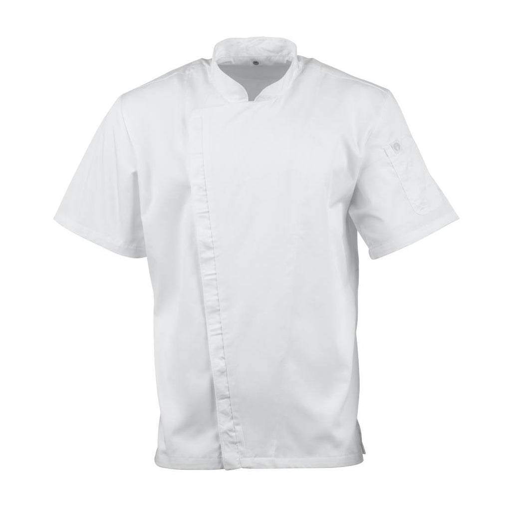 Chef Works Cannes Short Sleeve Chefs Jacket Size S - BB669-S Chef Works Chefs Jackets Chef Works   