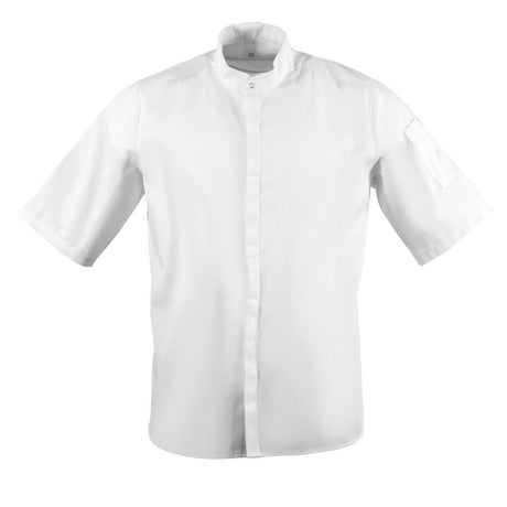 Southside Band Collar Chefs Jacket White Size S - BB702-S  Southside   