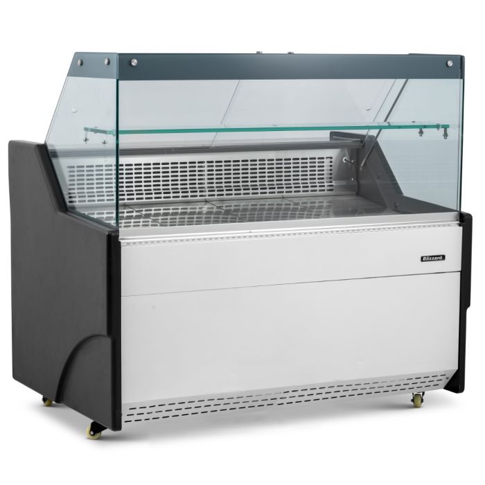 Blizzard Serve Over Counter 1 Door 1340mm Wide White Laminated  - BFG130WH Standard Serve Over Counters Blizzard   