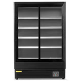 Blizzard 1.3m Multi Deck With Glass Doors Merchandiser Chiller | BTD130BKGDV2 Upright Double Glass Door Chillers Blizzard