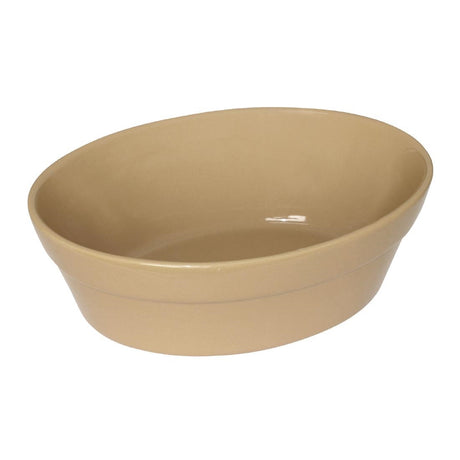 Olympia Stoneware Oval Pie Bowls 145 x 104mm (Pack of 6) - C104 Bowls Olympia
